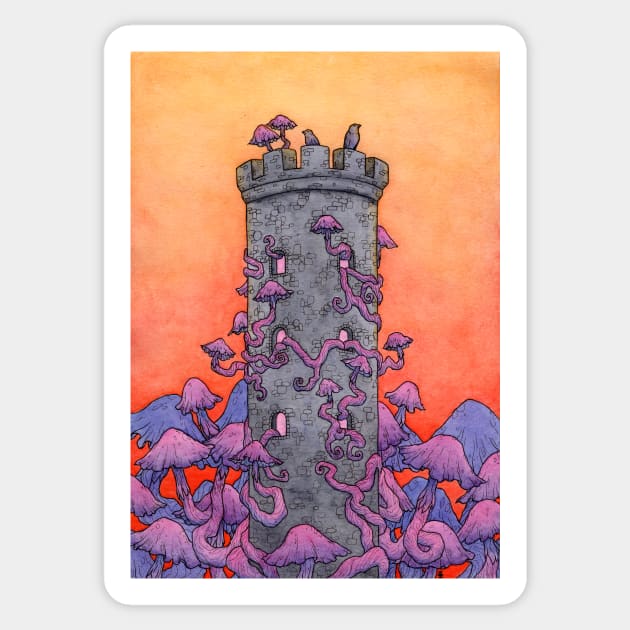 Hyphae Fortress Sticker by Serpent's Sun